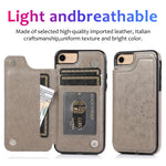 Custodia portafoglio PU TPU con slot carte per iPhone