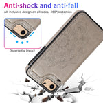 Custodia portafoglio PU TPU con slot carte per iPhone