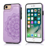 Custodia portafoglio PU TPU con slot carte per iPhone