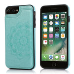 Custodia portafoglio PU TPU con slot carte per iPhone