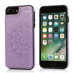 Custodia portafoglio PU TPU con slot carte per iPhone