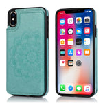 Custodia portafoglio PU TPU con slot carte per iPhone