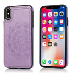 Custodia portafoglio PU TPU con slot carte per iPhone