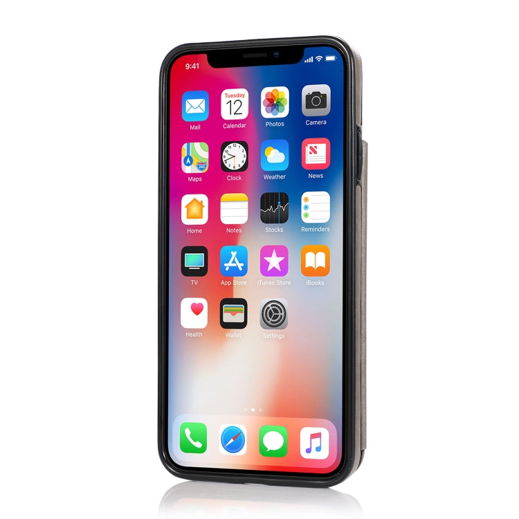 Custodia portafoglio PU TPU con slot carte per iPhone XS Max