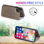 Custodia portafoglio PU TPU con slot carte per iPhone XS Max
