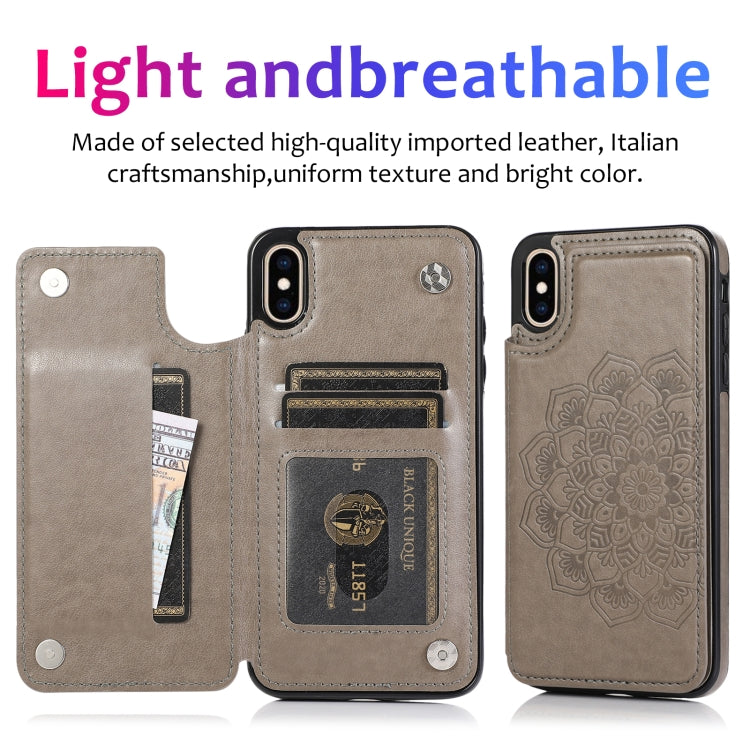 Custodia portafoglio PU TPU con slot carte per iPhone XS Max