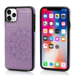 Custodia portafoglio PU TPU con slot carte per iPhone XS Max
