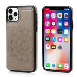 Custodia portafoglio PU TPU con slot carte per iPhone XS Max