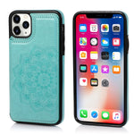 Custodia portafoglio PU TPU con slot carte per iPhone XS Max