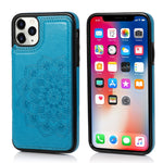 Custodia portafoglio PU TPU con slot carte per iPhone XS Max