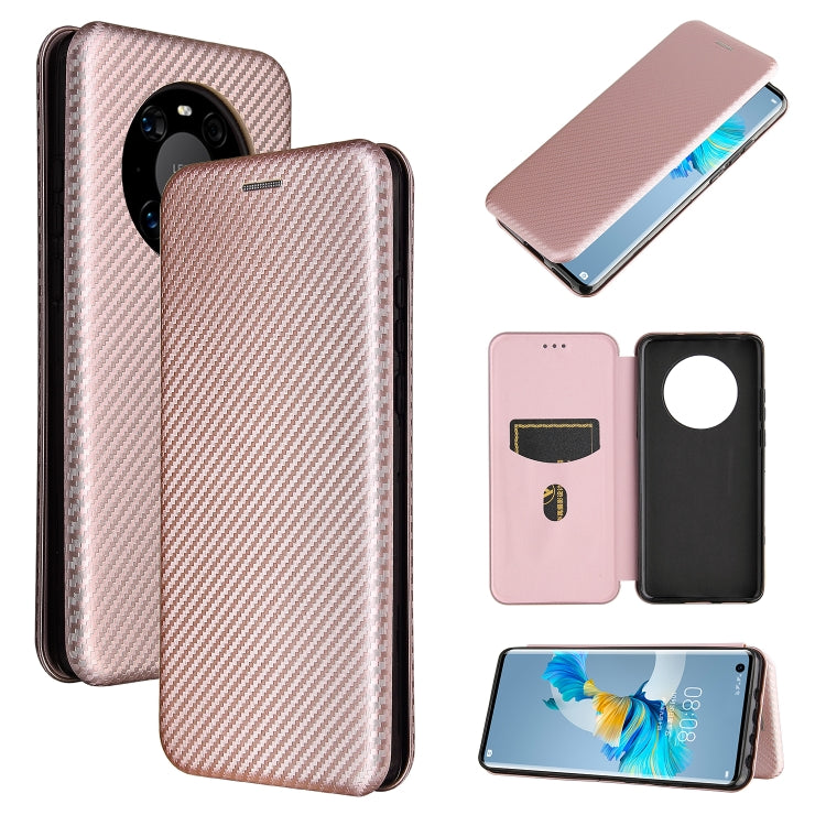 Struttura in fibra di carbonio Flip orizzontale magnetico Custodia in pelle TPU + PC + PU con slot per schede, For Huawei Mate 40, For Samsung Galaxy S21 Ultra 5G, For LG K52 / K62, For vivo V20 Pro 5G