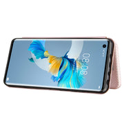 Struttura in fibra di carbonio Flip orizzontale magnetico Custodia in pelle TPU + PC + PU con slot per schede, For Huawei Mate 40, For Samsung Galaxy S21 Ultra 5G, For LG K52 / K62, For vivo V20 Pro 5G