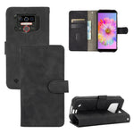 Tinta unita Skin Feel Fibbia magnetica Flip orizzontale Custodia in pelle PU con struttura in vitello con supporto e slot per schede e portafoglio, For Oukitel WP5