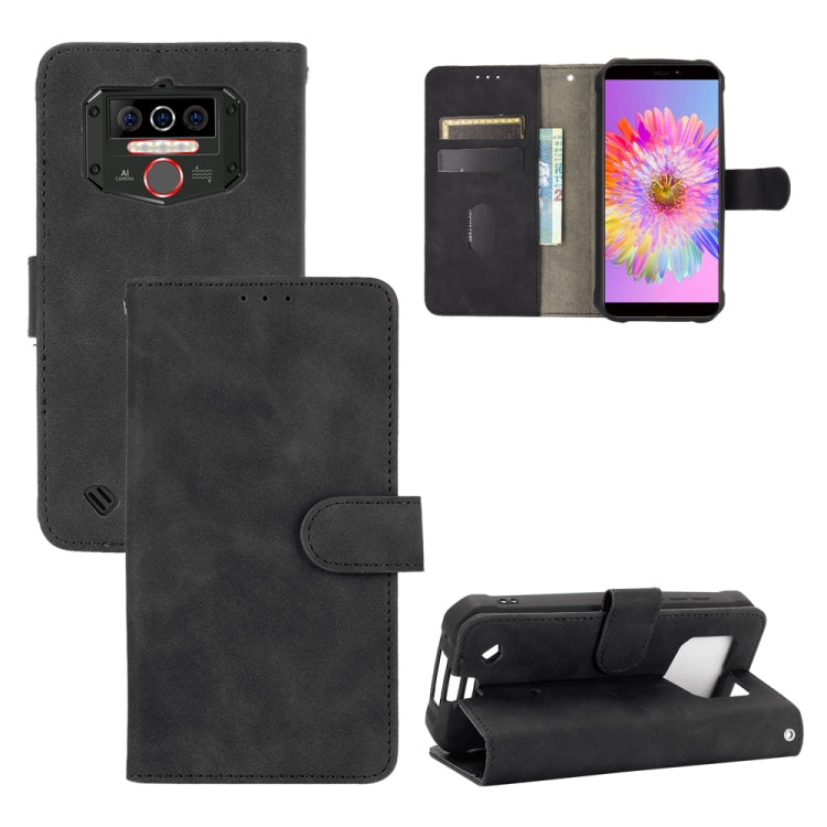 Tinta unita Skin Feel Fibbia magnetica Flip orizzontale Custodia in pelle PU con struttura in vitello con supporto e slot per schede e portafoglio, For Oukitel WP5