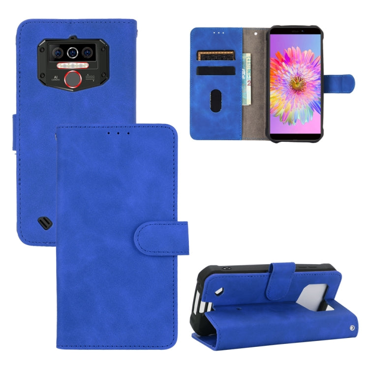 Tinta unita Skin Feel Fibbia magnetica Flip orizzontale Custodia in pelle PU con struttura in vitello con supporto e slot per schede e portafoglio, For Oukitel WP5