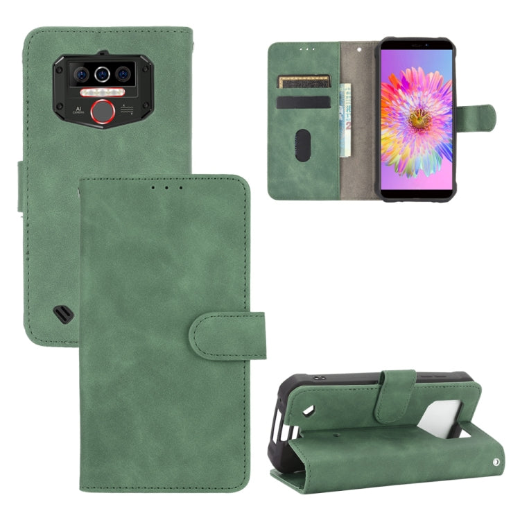 Tinta unita Skin Feel Fibbia magnetica Flip orizzontale Custodia in pelle PU con struttura in vitello con supporto e slot per schede e portafoglio, For Oukitel WP5