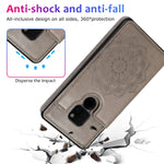 Custodia protettiva in PU + TPU con motivo mandala a doppia fibbia con slot per schede e supporto e cornice per foto, For Huawei Mate 20, For Huawei Mate 20 Lite, For Huawei Mate 20 Pro, For Huawei Mate 30