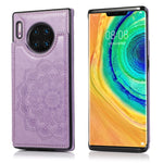 Custodia protettiva in PU + TPU con motivo mandala a doppia fibbia con slot per schede e supporto e cornice per foto, For Huawei Mate 20, For Huawei Mate 20 Lite, For Huawei Mate 20 Pro, For Huawei Mate 30
