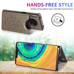 Custodia protettiva in PU + TPU con motivo mandala a doppia fibbia con slot per schede e supporto e cornice per foto, For Huawei Mate 30 Pro, For Huawei P30, For Huawei P30 Lite, For Huawei P40 Lite