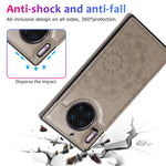 Custodia protettiva in PU + TPU con motivo mandala a doppia fibbia con slot per schede e supporto e cornice per foto, For Huawei Mate 30 Pro, For Huawei P30, For Huawei P30 Lite, For Huawei P40 Lite