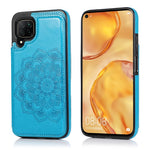 Custodia protettiva in PU + TPU con motivo mandala a doppia fibbia con slot per schede e supporto e cornice per foto, For Huawei Mate 30 Pro, For Huawei P30, For Huawei P30 Lite, For Huawei P40 Lite