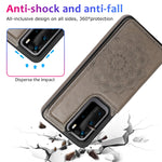 Custodia protettiva in PU + TPU con motivo mandala a doppia fibbia con slot per schede e supporto e cornice per foto, For Huawei P40 Pro, For Huawei P30 Pro, For Huawei P40