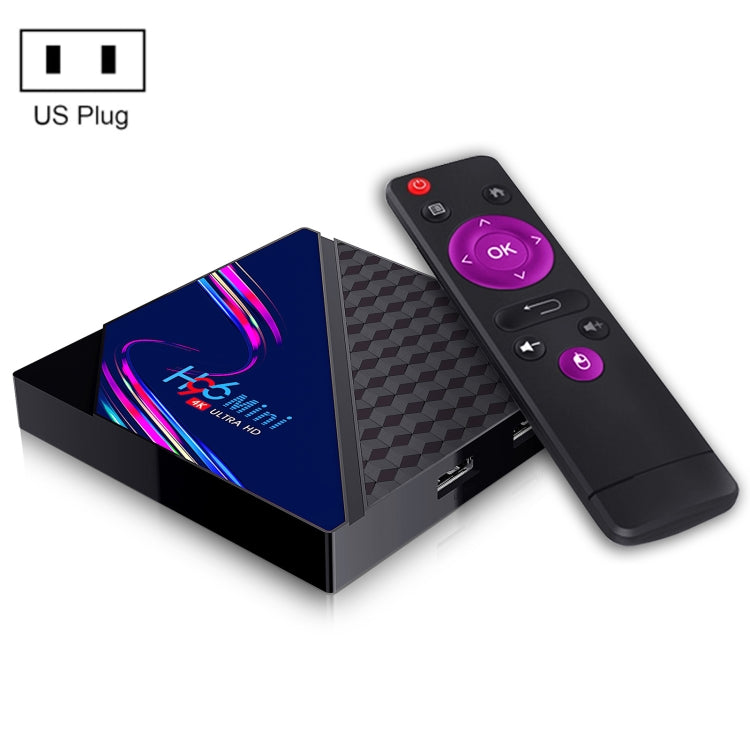 H96 Mini V8 4K Smart TV Box con telecomando, Android 10.0, RK3228A Quad-core Cortex-A7, 1GB+8GB, TikTok integrato, supporto DLNA / HDMI / USBx2 / 2.4G WIFI, EU Plug, US Plug, UK Plug, AU Plug
