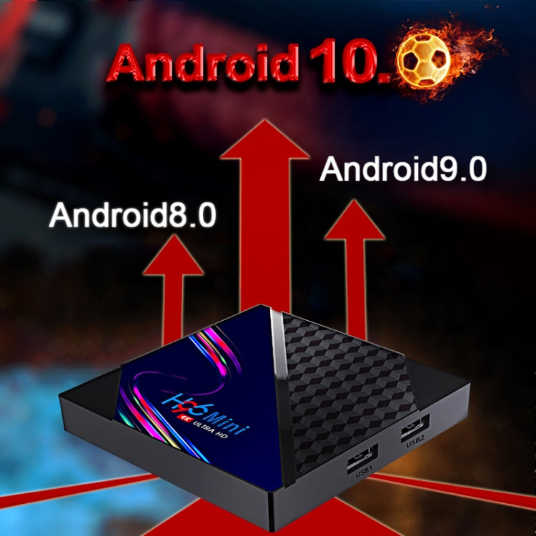 H96 Mini V8 4K Smart TV Box con telecomando, Android 10.0, RK3228A Quad-core Cortex-A7, 2GB+16GB, TikTok integrato, supporto DLNA / HDMI / USBx2 / 2.4G WIFI, EU Plug, US Plug, UK Plug, AU Plug
