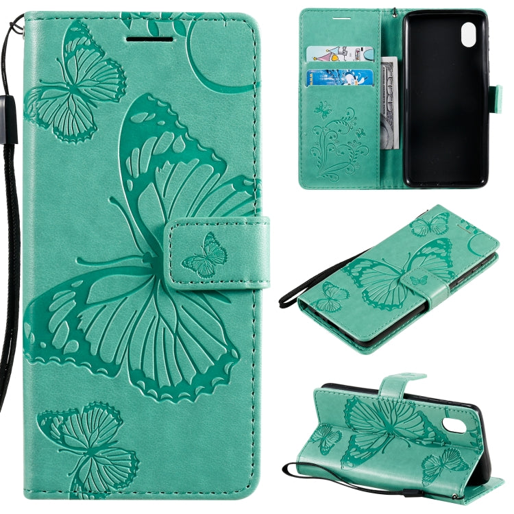 Custodia portafoglio in pelle con farfalle 3D per Samsung Galaxy