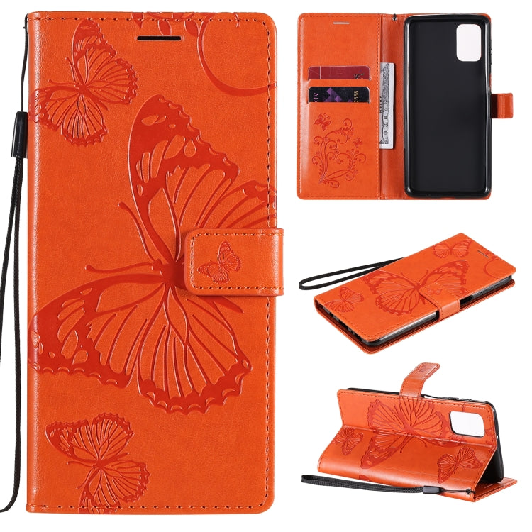 Custodia portafoglio in pelle con farfalle 3D per Galaxy M31s