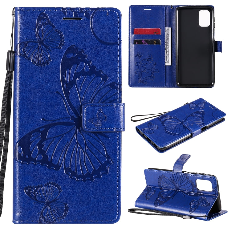 Custodia portafoglio in pelle con farfalle 3D per Galaxy M31s