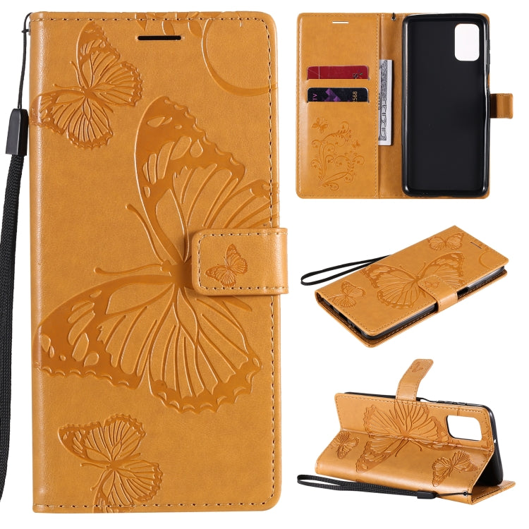 Custodia portafoglio in pelle con farfalle 3D per Galaxy M31s