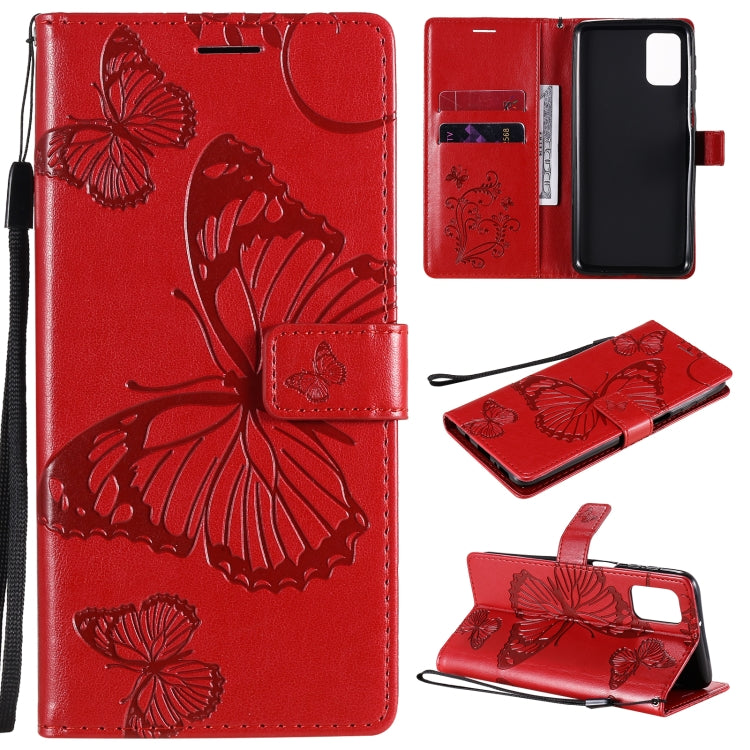 Custodia portafoglio in pelle con farfalle 3D per Galaxy M31s