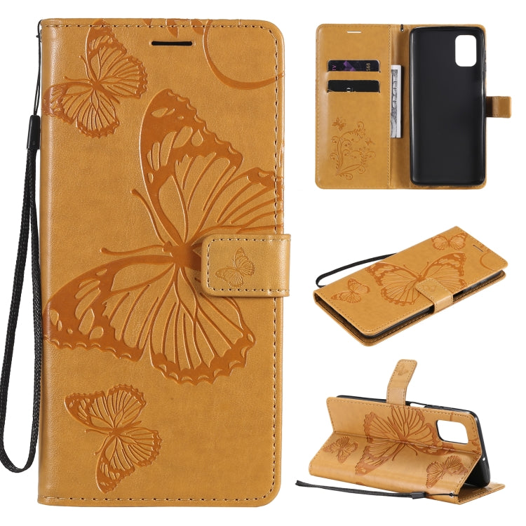 Custodia portafoglio in pelle con farfalle 3D per Galaxy M31s