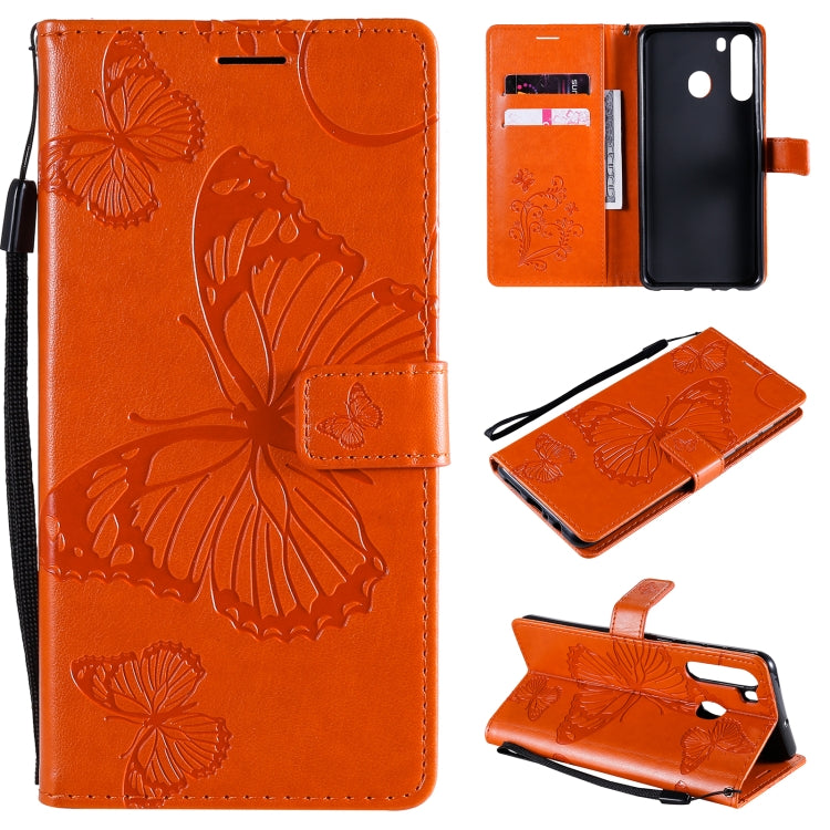 Custodia portafoglio in pelle con farfalle 3D per Galaxy M31s