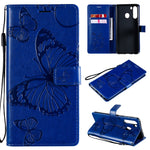 Custodia portafoglio in pelle con farfalle 3D per Galaxy M31s