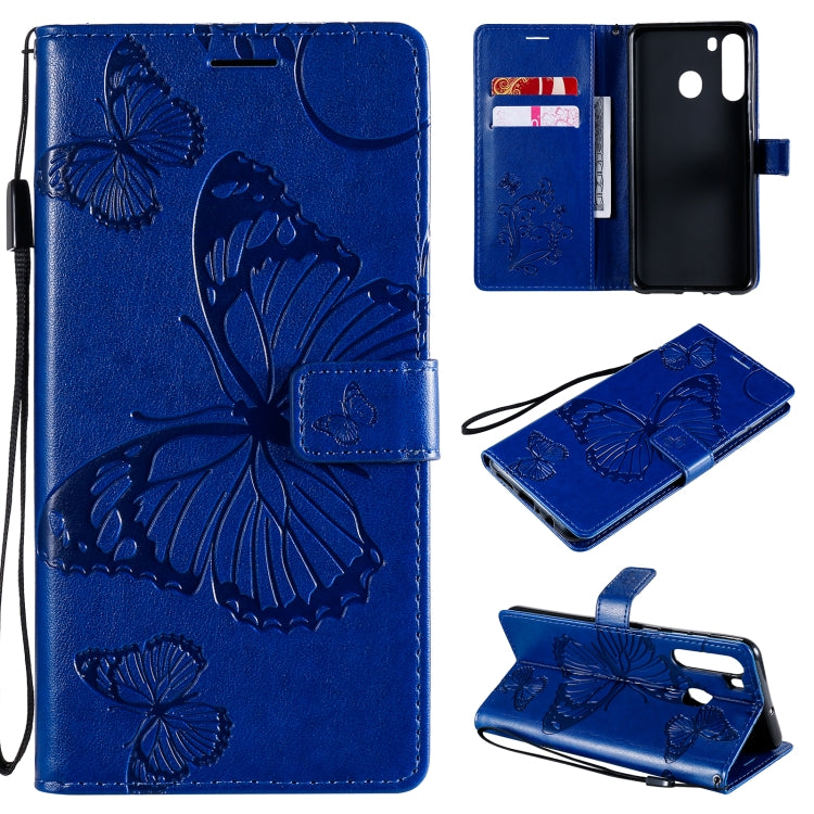 Custodia portafoglio in pelle con farfalle 3D per Galaxy M31s