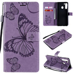 Custodia portafoglio in pelle con farfalle 3D per Galaxy M31s