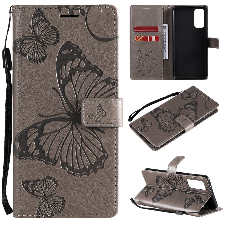 Custodia portafoglio in pelle con farfalle 3D per Galaxy M51