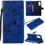 Custodia portafoglio in pelle con farfalle 3D per Galaxy M51