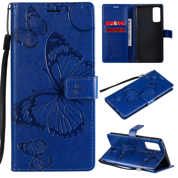 Custodia portafoglio in pelle con farfalle 3D per Galaxy M51