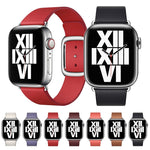 Cinturino in pelle stile moderno per Apple Watch Series 6 e SE e 5 e 4 44 mm / 3 e 2 e 1 42 mm, For Apple Watch 49mm / 46mm / 45mm / 44mm / 42mm, For Apple Watch Ultra 49mm / Series 8&7 45mm / SE 2&6&SE&5&4 44mm / 3&2&1 42mm