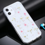 Custodia protettiva in TPU con motivo a fiori Gypsophila, For iPhone 11, For iPhone 11 Pro, For iPhone 11 Pro Max, For iPhone 12 mini