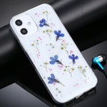 Custodia protettiva in TPU con motivo fiori per iPhone 11