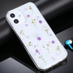 Custodia protettiva in TPU con motivo fiori per iPhone 11
