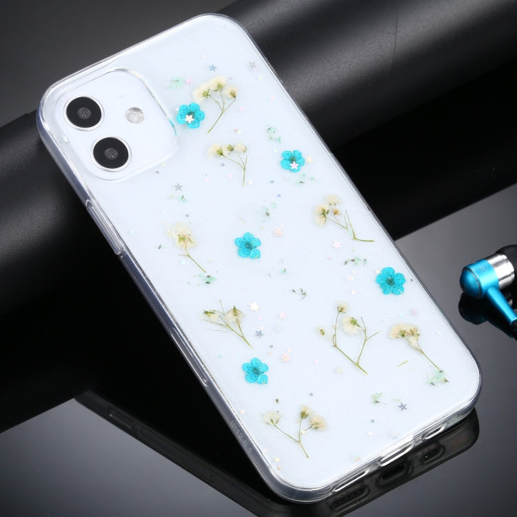 Custodia protettiva in TPU con motivo fiori per iPhone 11