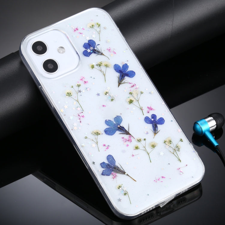 Custodia protettiva in TPU con motivo fiori per iPhone 11
