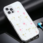Custodia TPU con motivo fiori per iPhone 12 e 12 Pro