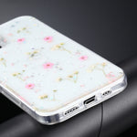 Custodia TPU con motivo fiori per iPhone 12 e 12 Pro