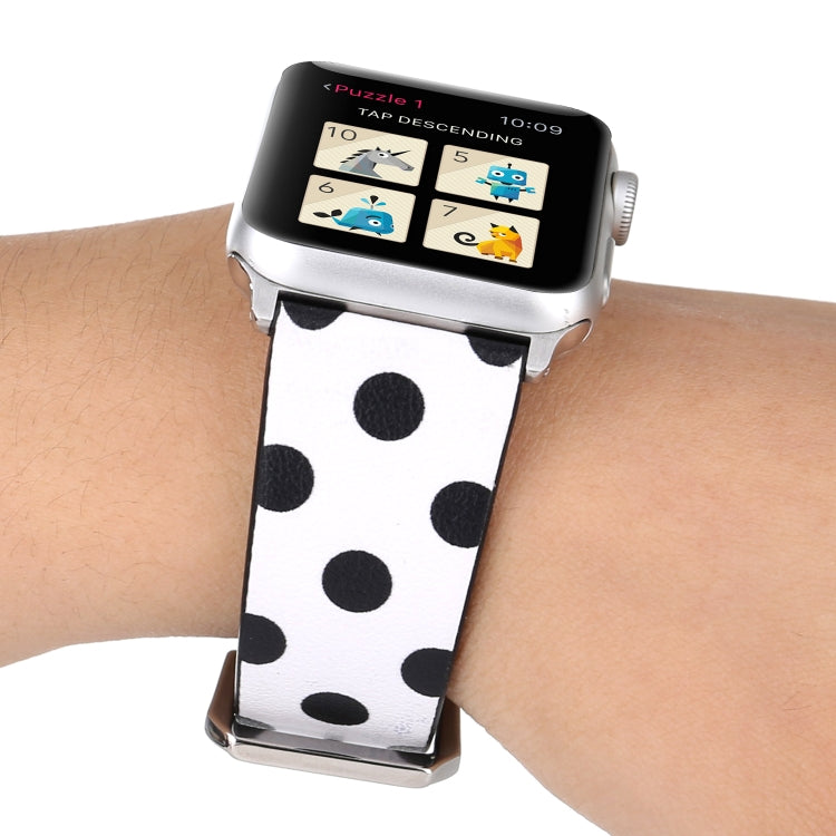 Cinturino Fashion Dot Series per Apple Watch Series 6 & SE & 5 & 4 40mm / 3 & 2 & 1 38mm, For Apple Watch Series 8&7 41mm / SE 2&6&SE&5&4 40mm / 3&2&1 38mm, For Apple Watch Series 7 41mm / 6 & SE & 5 & 4 40mm / 3 & 2 & 1 38mm
